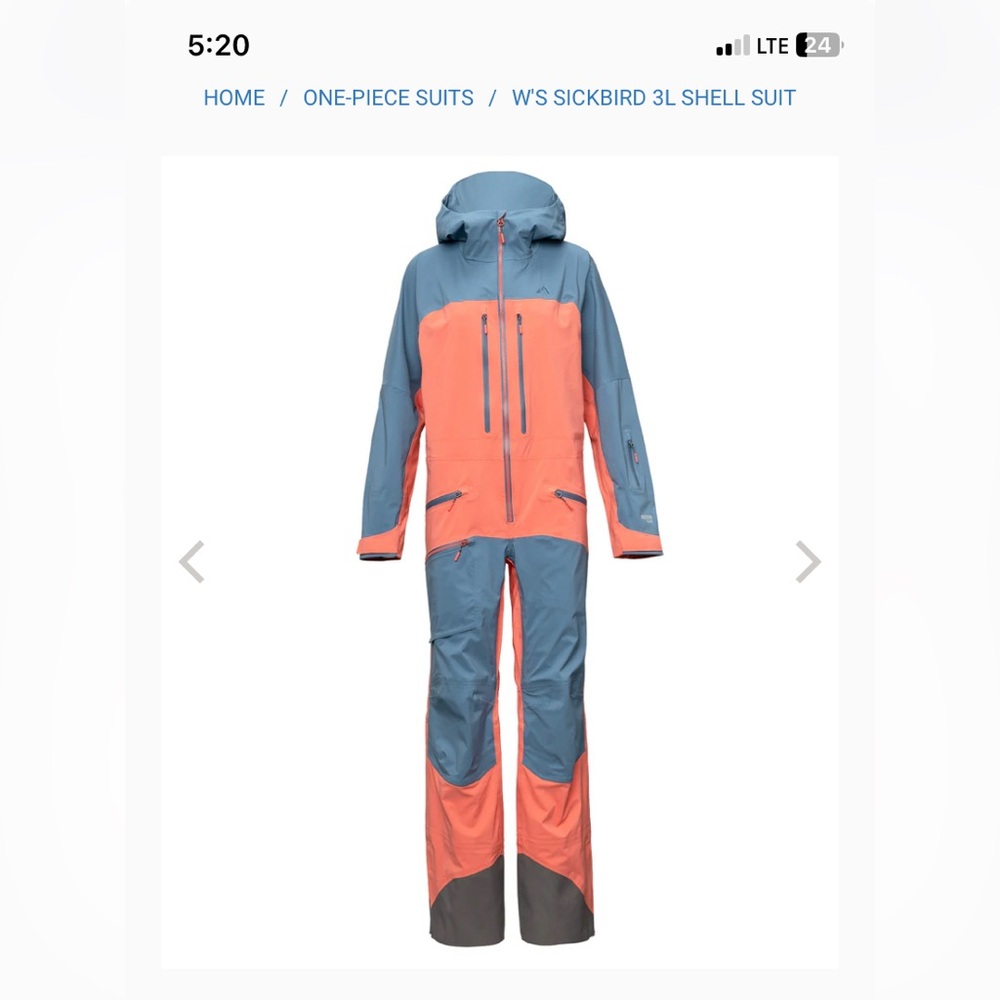 Strafe Sickbird Womens one piece ski suit NWT